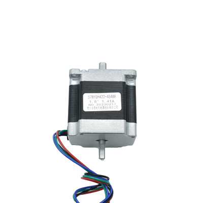 comprare Motore passo a passo ibrido 1.41A 5.07V 1.25N.M del doppio albero di uscita di Nema23 57mm online manufacture
